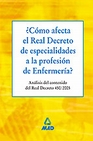 Libro :COMO AFECTA R.DECRETO ESPEC.PROF.ENFERME.ANAL.CON. de Autor no disponible