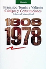 Libro :CDIGOS Y CONSTITUCIONES (1808-1987) de VV.AA.