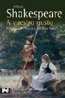 Libro :A VUESTRO GUSTO de Shakespeare, William