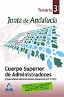 Libro :CUERPO SUPERIOR DE ADMINISTRADORES A1.1100 V. III de VV.AA.
