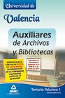 Libro :AUXILIARES DE ARCHIVOS Y BIBLIOTECAS DE LA UNIVERSIDAD DE VALENCIA.  V. 1
 de VV.AA.
