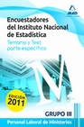 Libro :ENCUESTADORES I.N.E. PERSONAL LABORAL MINISTERIOS.GRUPO III . ESPECFICO de VV.AA.