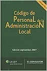 Libro :CDIGO DE PERSONAL DE LA ADMINISTRACIN LOCAL + CD de VV.AA.