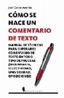 Libro :CMO SE HACE UN COMENTARIO DE TEXTO de Aranda, Jos Carlos